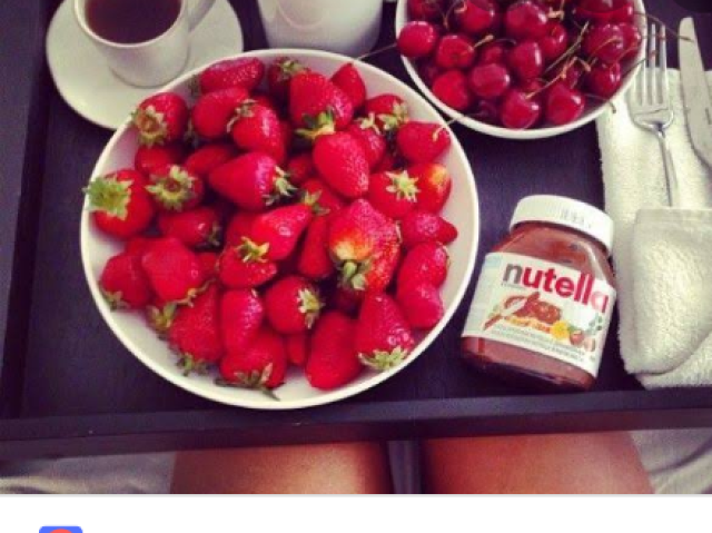 Morando com Nutella 🍓