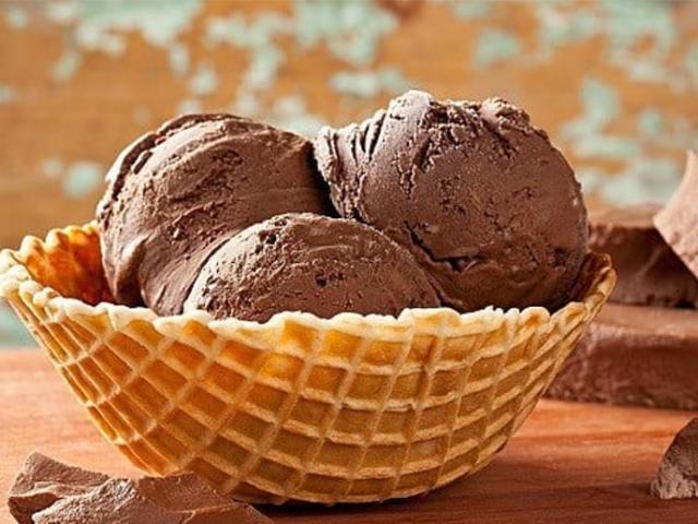 Sorvete de chocolate!