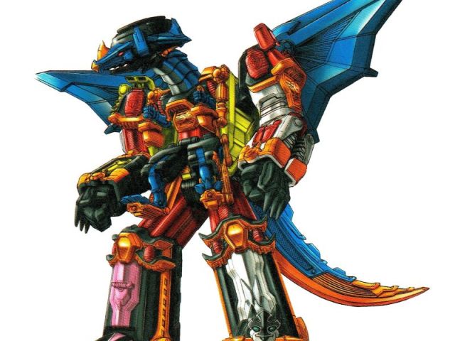 Ninja Steel Megazord Dragon Formation