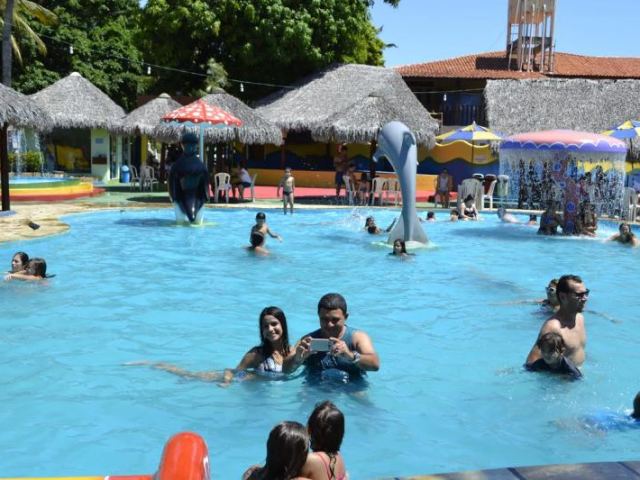 um parque aquático