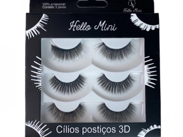 Cílios postiços helo mini 3d