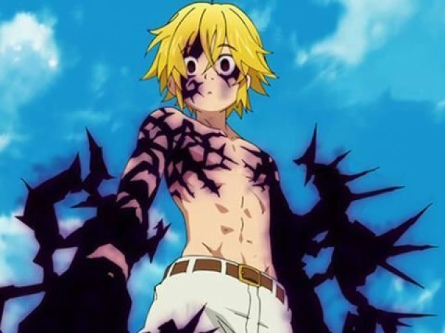 Meliodas Mancha negra por todo o corpo