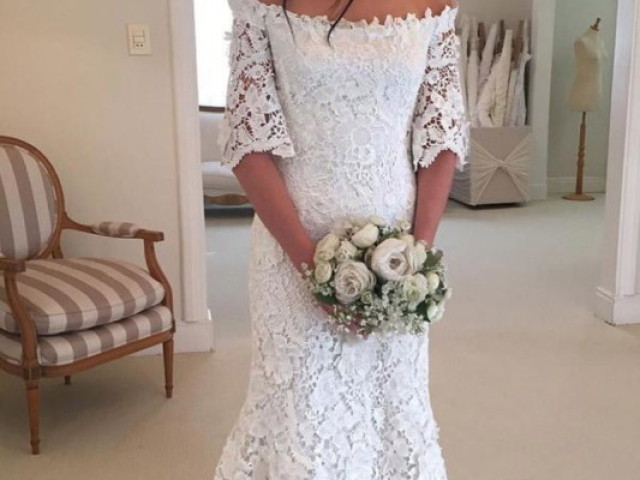 Vestido com renda