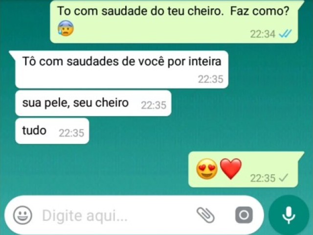 Sim. Mas não nos vemos na quarentena... to cheia de saudade.