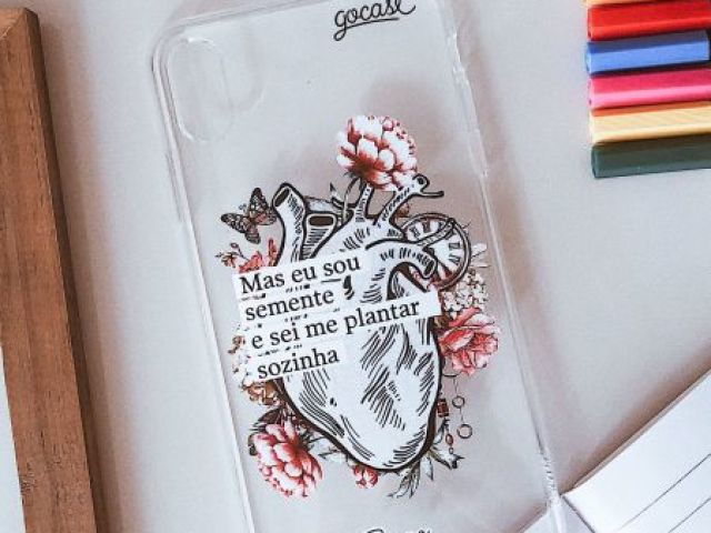 Capinha com frase de seu poema favorito!!