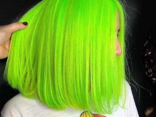 Cabelo neon- cores frias