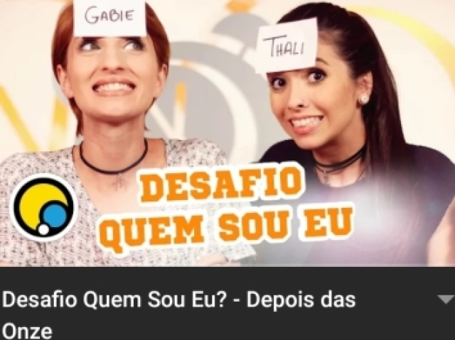 Desafio quem sou eu?