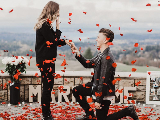 Como seria seu pedido de casamento?