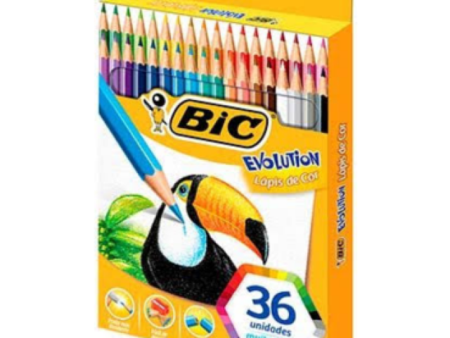 Lápis de cor da Bic 36 cores!