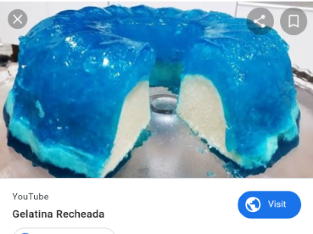 Gelatina azul!