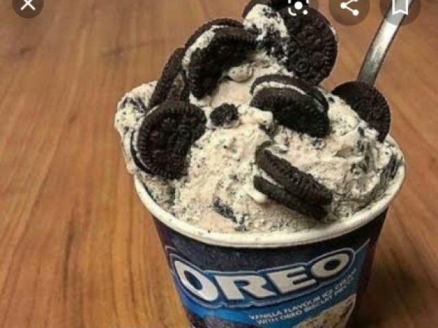 Esse de baunilha com Oreo