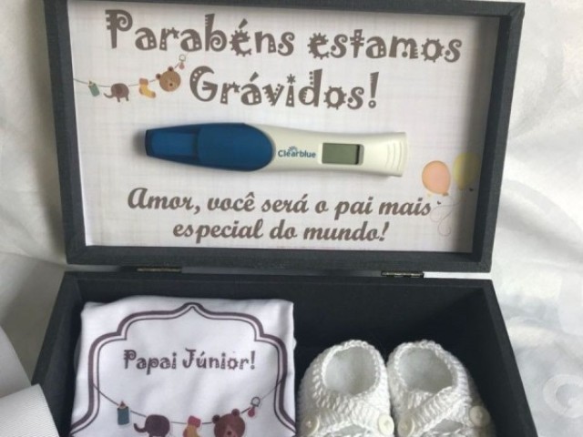 Amor tenho um presente para vc!estamos grávidos!