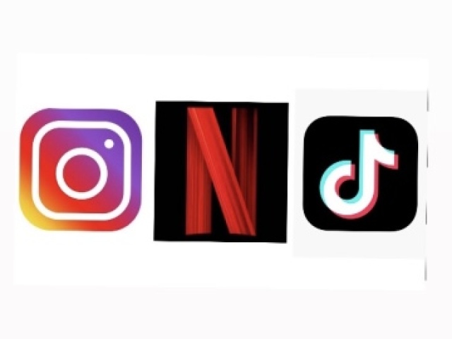 Instagram, Netflix, Tiktok