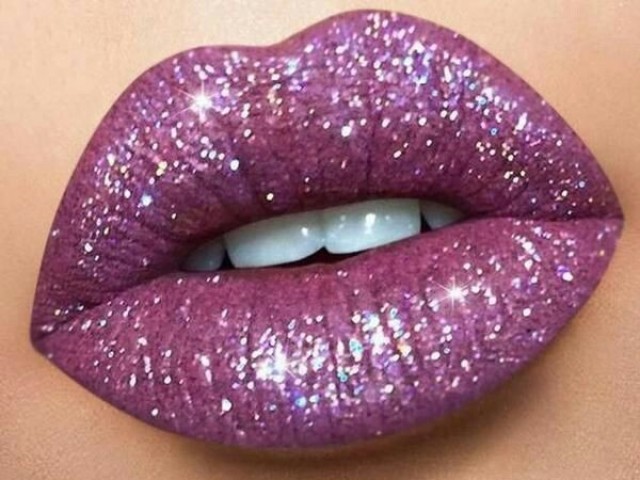 Batom com Glitter