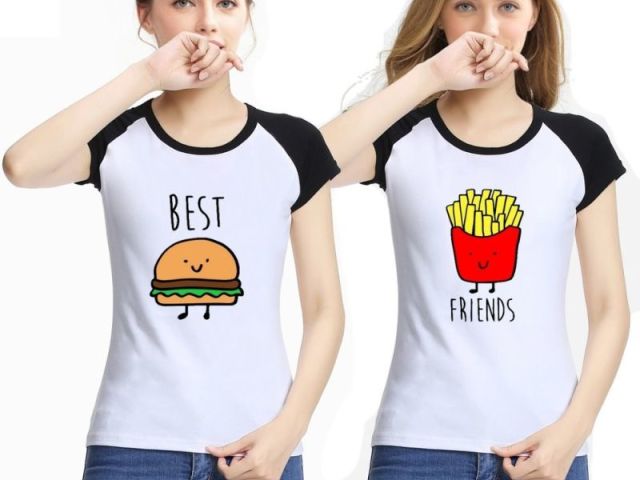 Assim, essa clássica best friends de comida haha