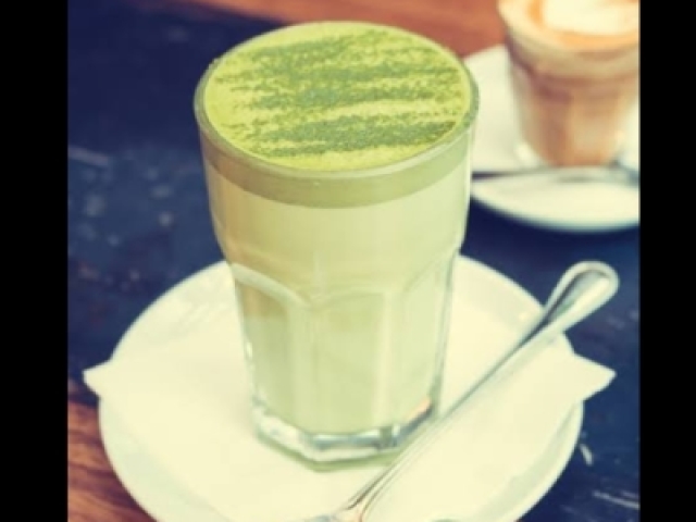 Chá verde Latte