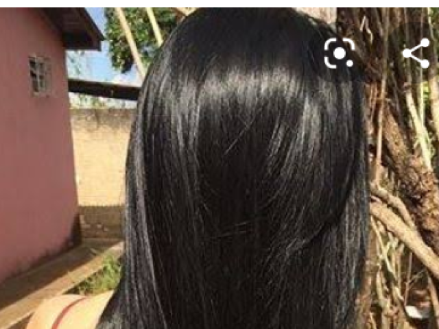 Desculpa a imagem cortada é um cabelo longo liso