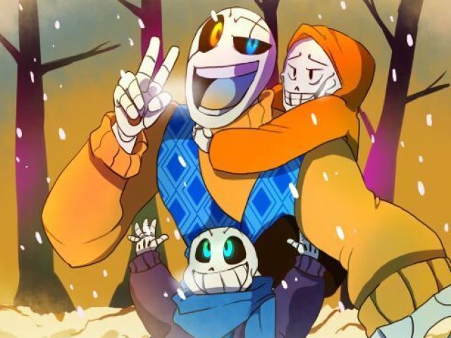 ele é a fusão do Papyrus e do Sans