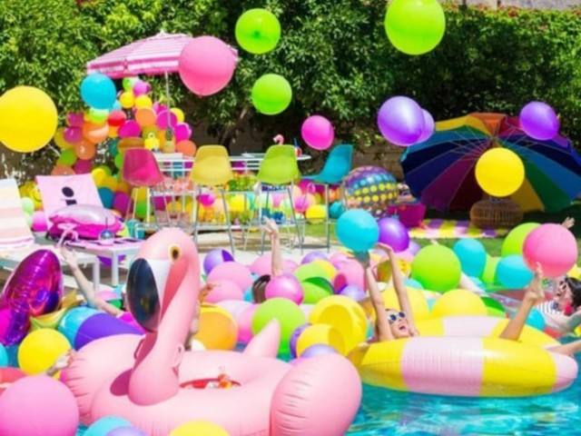 Festa na piscina