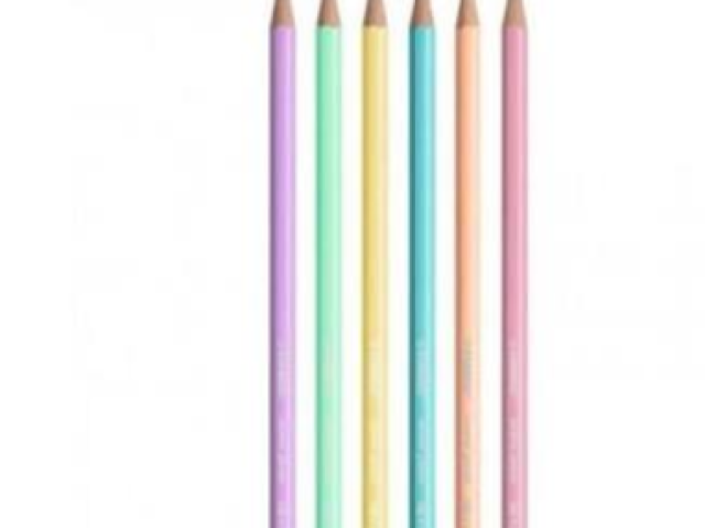 Lápis de comum pastel