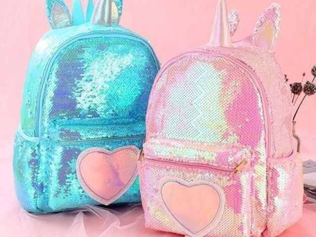 Bolsa de glitter de unicórnio