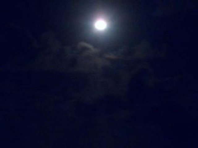 Uma linda noite de lua cheia