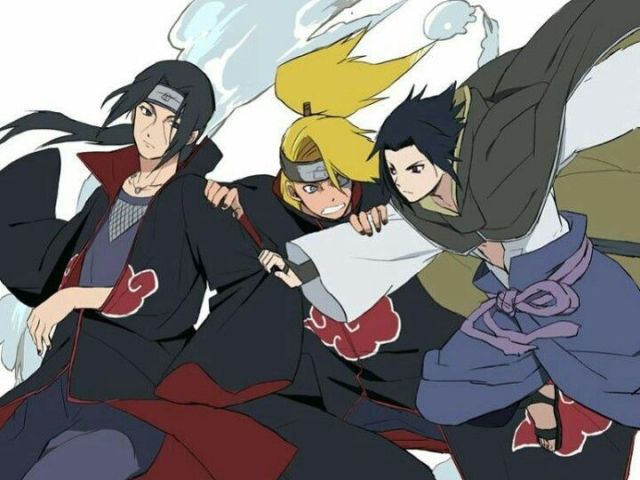 Deidara odeia especialmente Itachi Uchiha e Sasuke Uchiha, pois esses são indiferentes e não mostram nenhuma emoção diante da sua arte da argila explosiva, além dos irmãos Uchiha obterem o Sharingan, que é considerado por Deidara uma arte mais poderosa do que sua argila e que certamente supera suas habilidades.