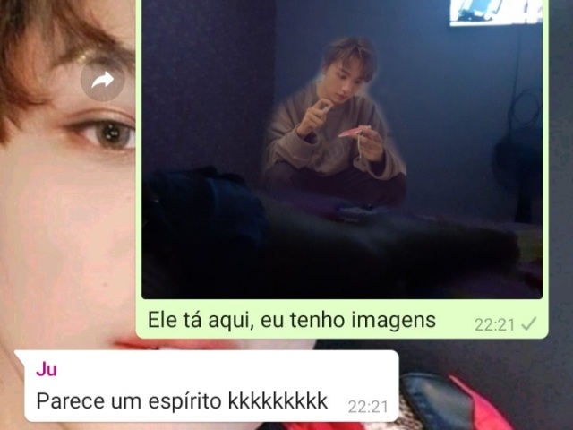 Espírito do Hyuck no quarto da Mery