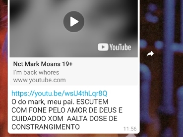 O dia que a gente foi compartilhar vídeo de moan. A vergonha, meu pai. KKKKK