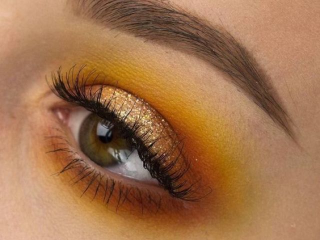 laranja+amarelo esfumado+glitter