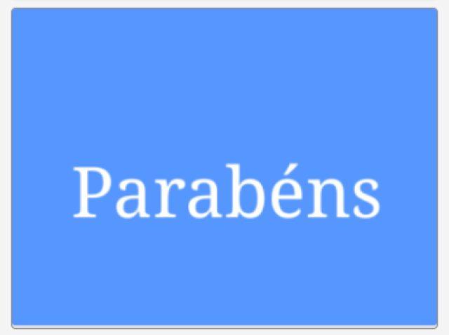 Parabéns