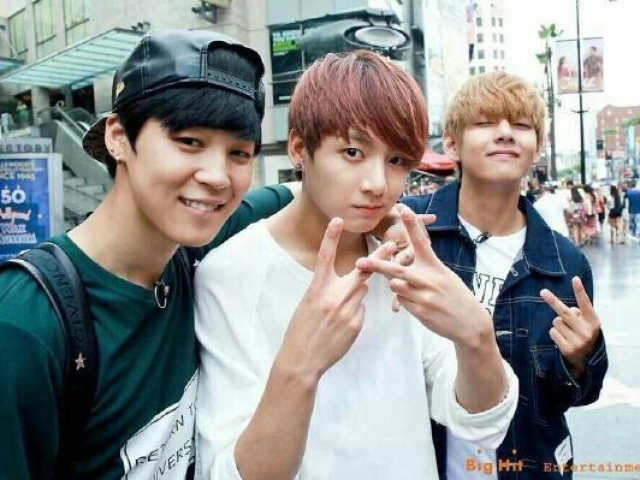 Jimin,Taehyung e JungKook