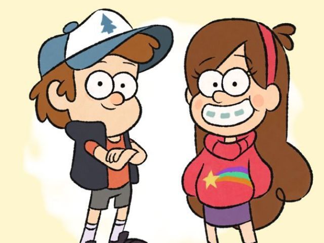 Mabel e Dipper.