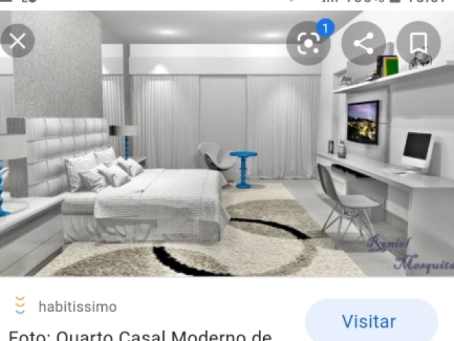 Quarto moderno
Desculpa pela parte de baixo 😊