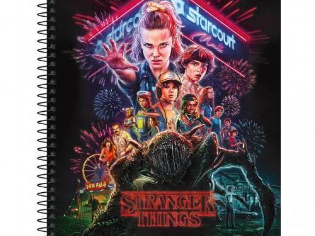 Caderno do Stranger things