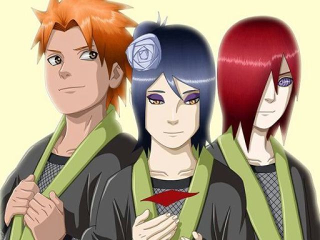 Yahiko, Konan e Nagato Uzumaki