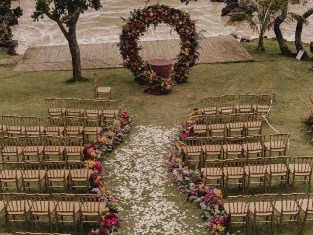 Um casamento muito romântico e clássico, né?
