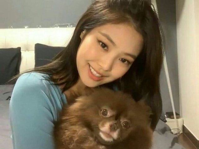 7. Kuma cachorro da Jennie do BLACKPINK.