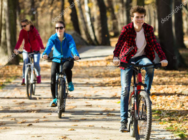 De bicicleta