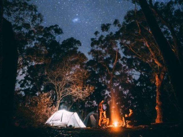 acampar por uma noite