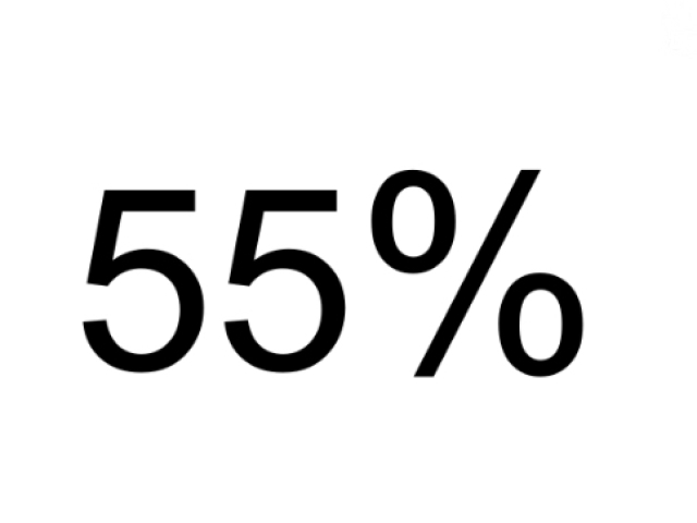 55%