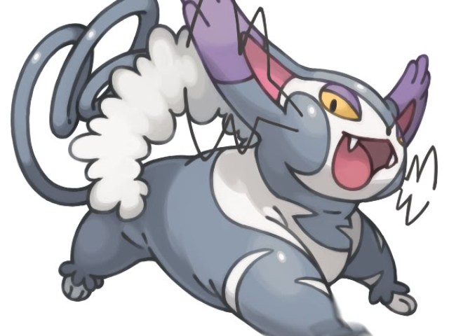 Purugly porque ela não parece ser um Pokémon muito simpático