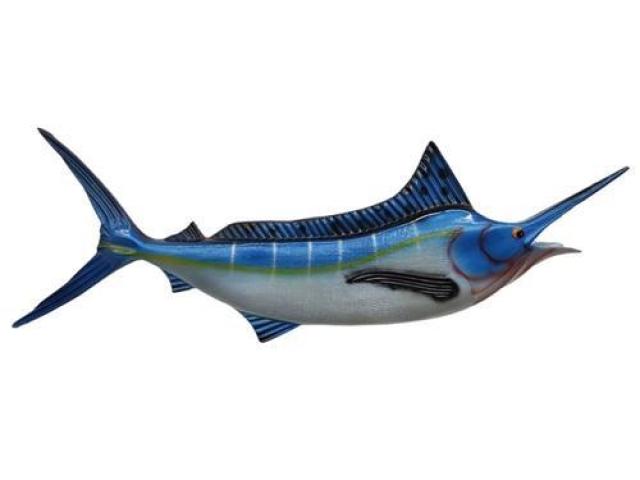 Um peixe espada gigante .