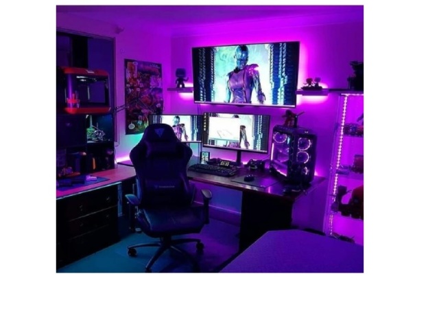 Quarto Gamer Roxo