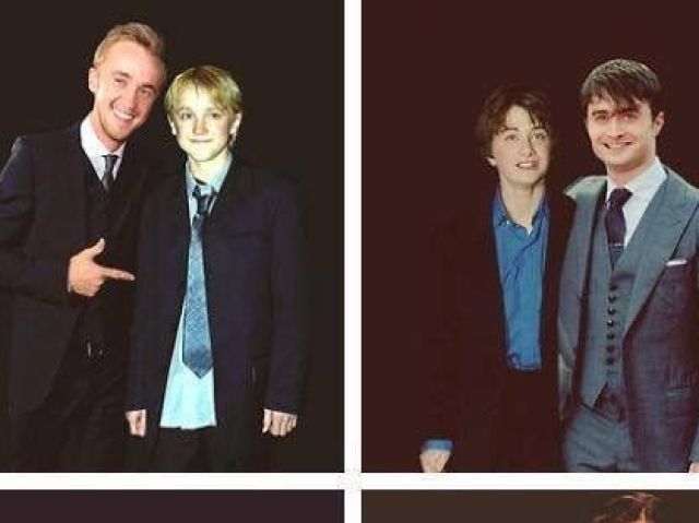 Daniel Radcliffe(Harry)
Tom Felton(Malfoy)