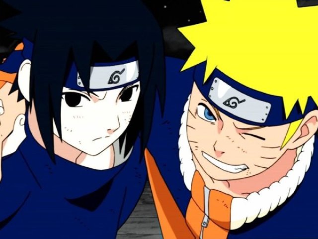 50% Naruto e 50% Sasuke