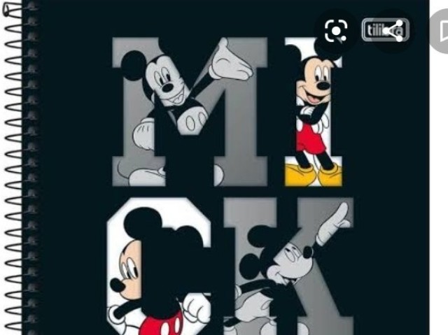 Caderno do Mickey