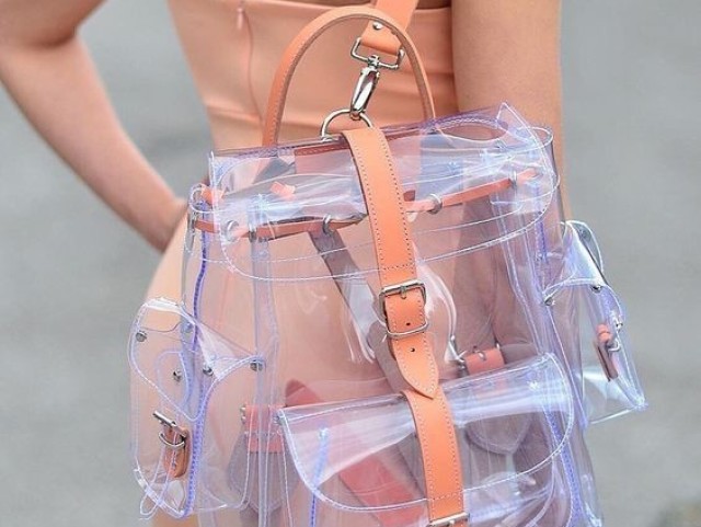 Mochila transparente