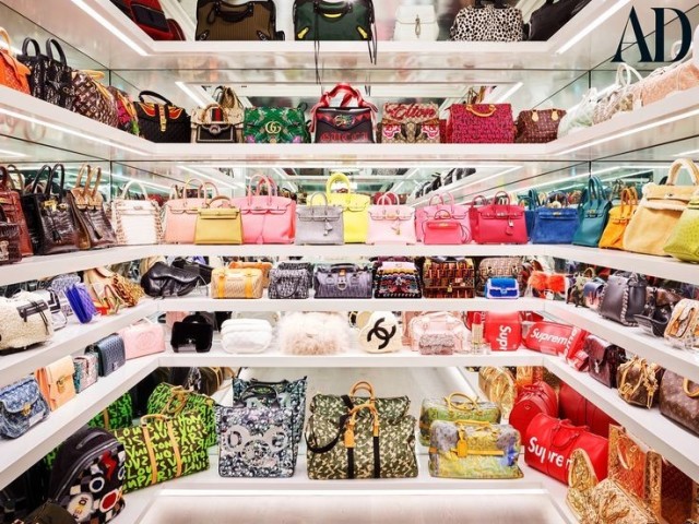 Monte seu closet de bolsas