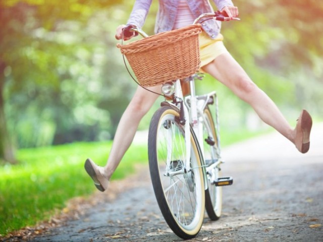 andar de bicicleta